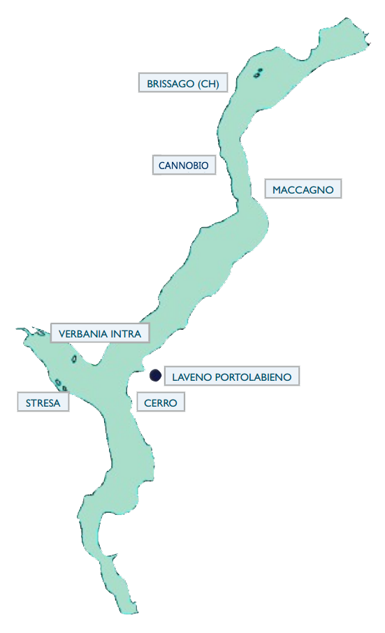 Mappa Webcams Lago Maggiore - Porto Turistico Portolabieno
