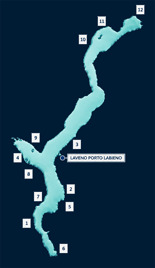 Mappa dei distributori di carburante del Lago Maggiore
